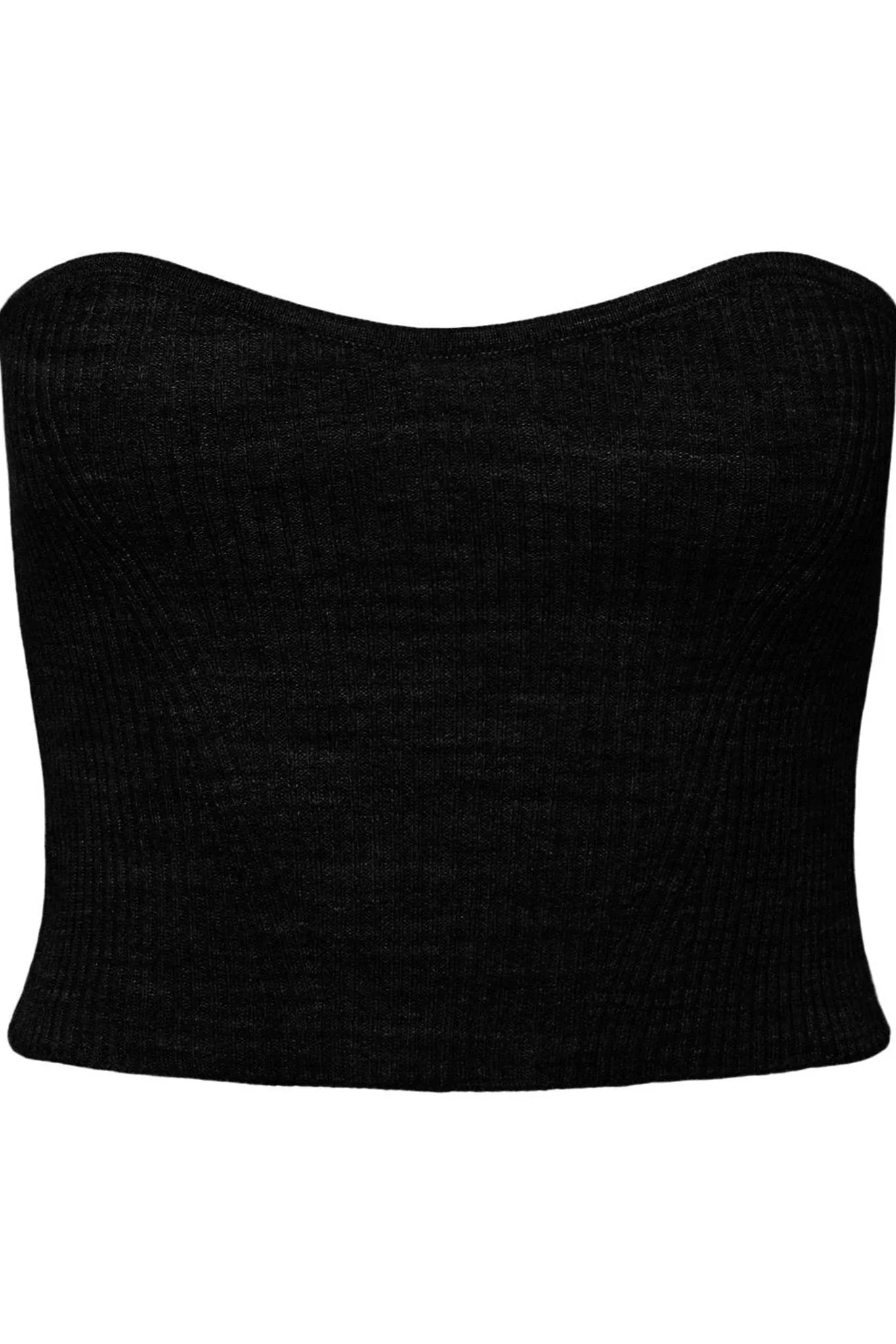 Angie Knit Tube Top - Black