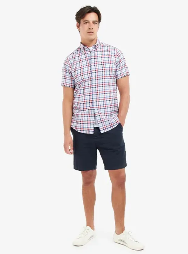 Barbour - Kinson, Tailored Short Sleeve, Red