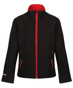 Black/Classic Red - Kids Ablaze softshell jacket