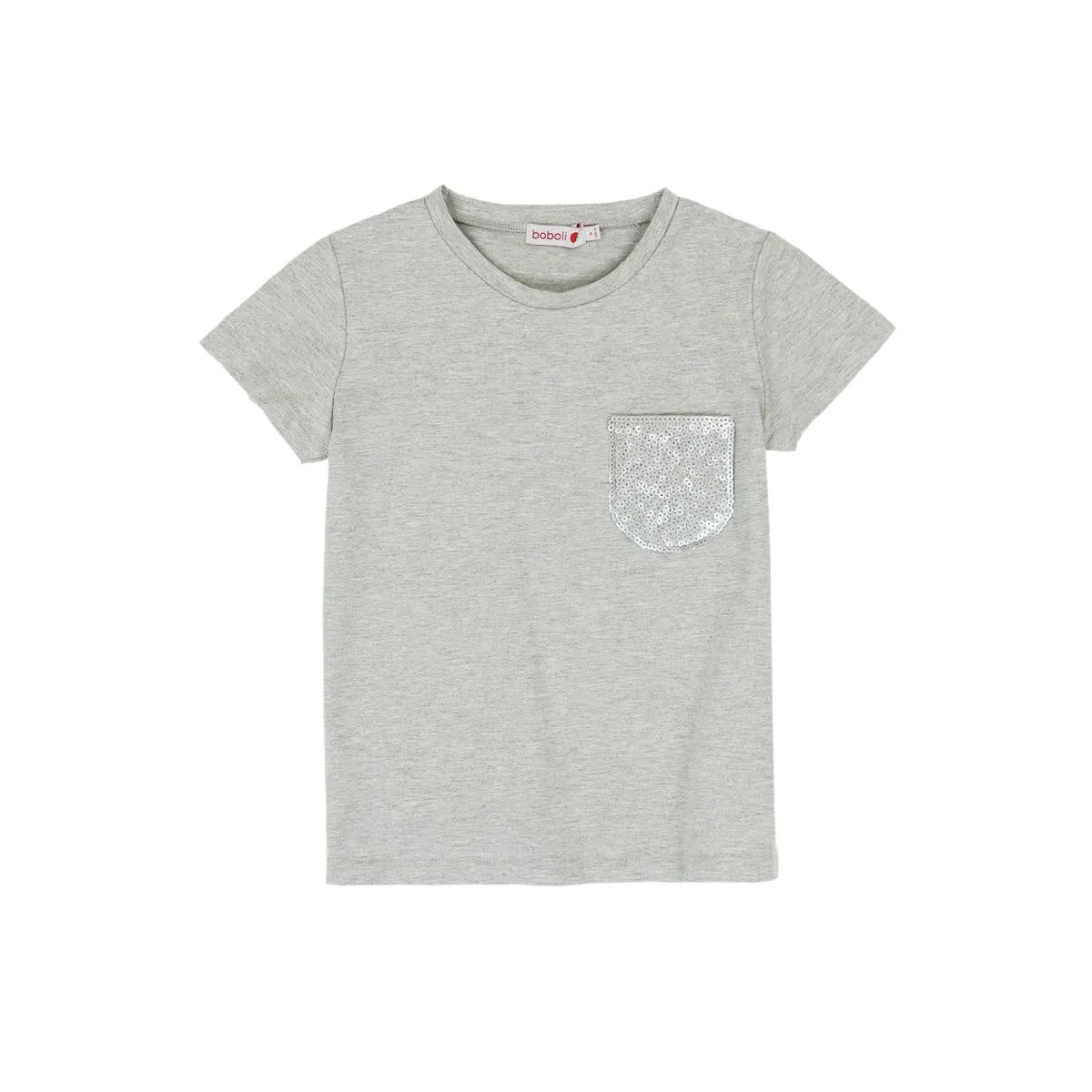 Boboli Tee - Grey Sequin