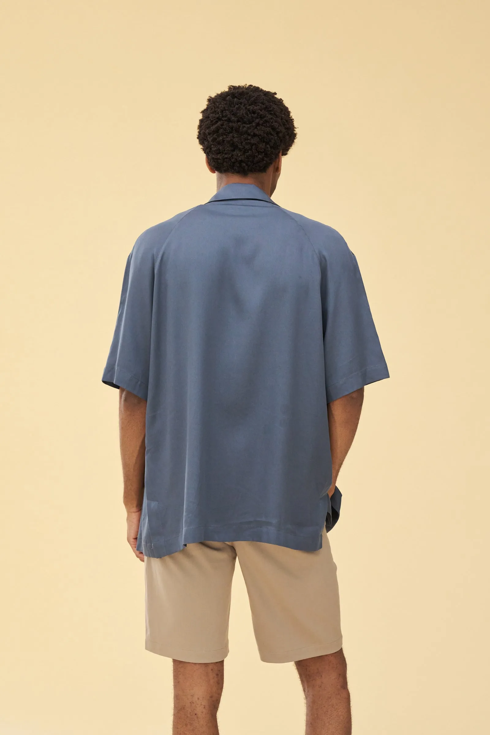 bound 'Petrol Tencel' Cuban SS Shirt