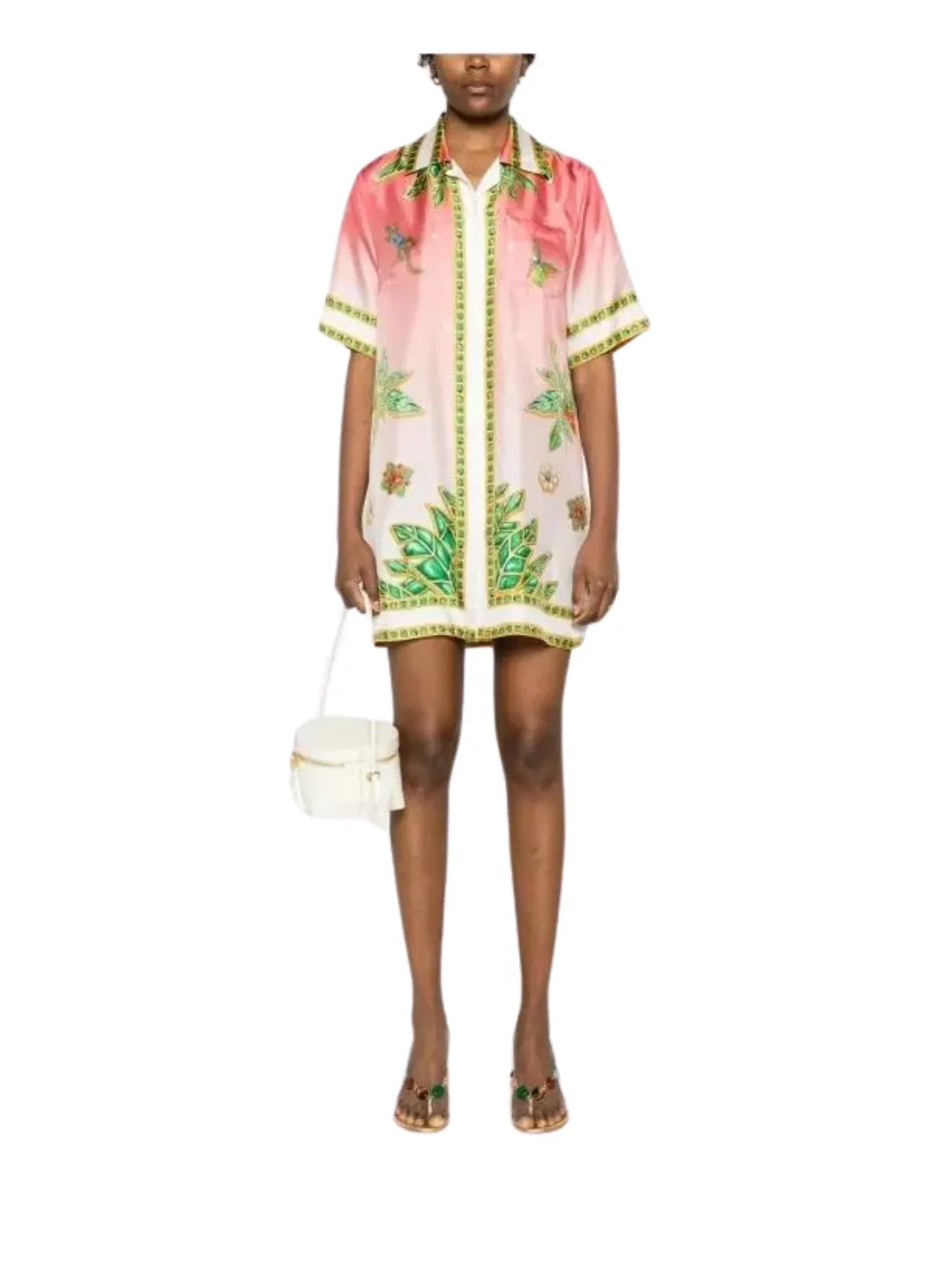 Casablanca Shift Dress/Joyaux D'Afrique Pink