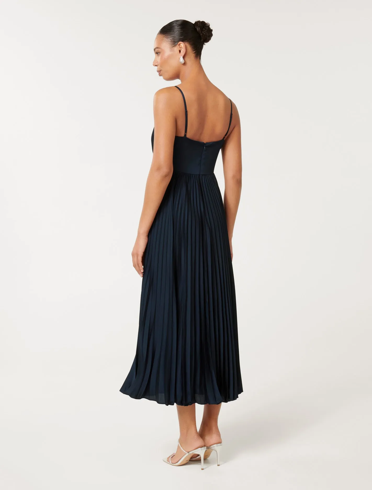 Chloe Pleated Midi Dress