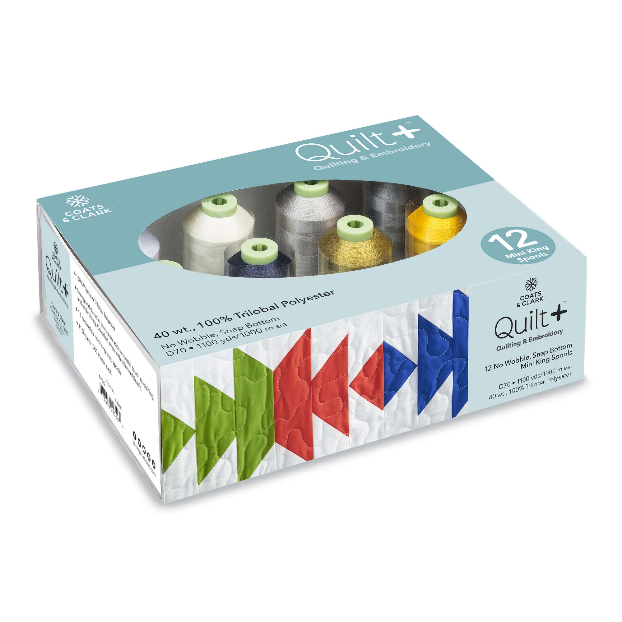 Coats & Clark Quilt   Quilting & Embroidery Thread 12 Spool Set  - Clearance items