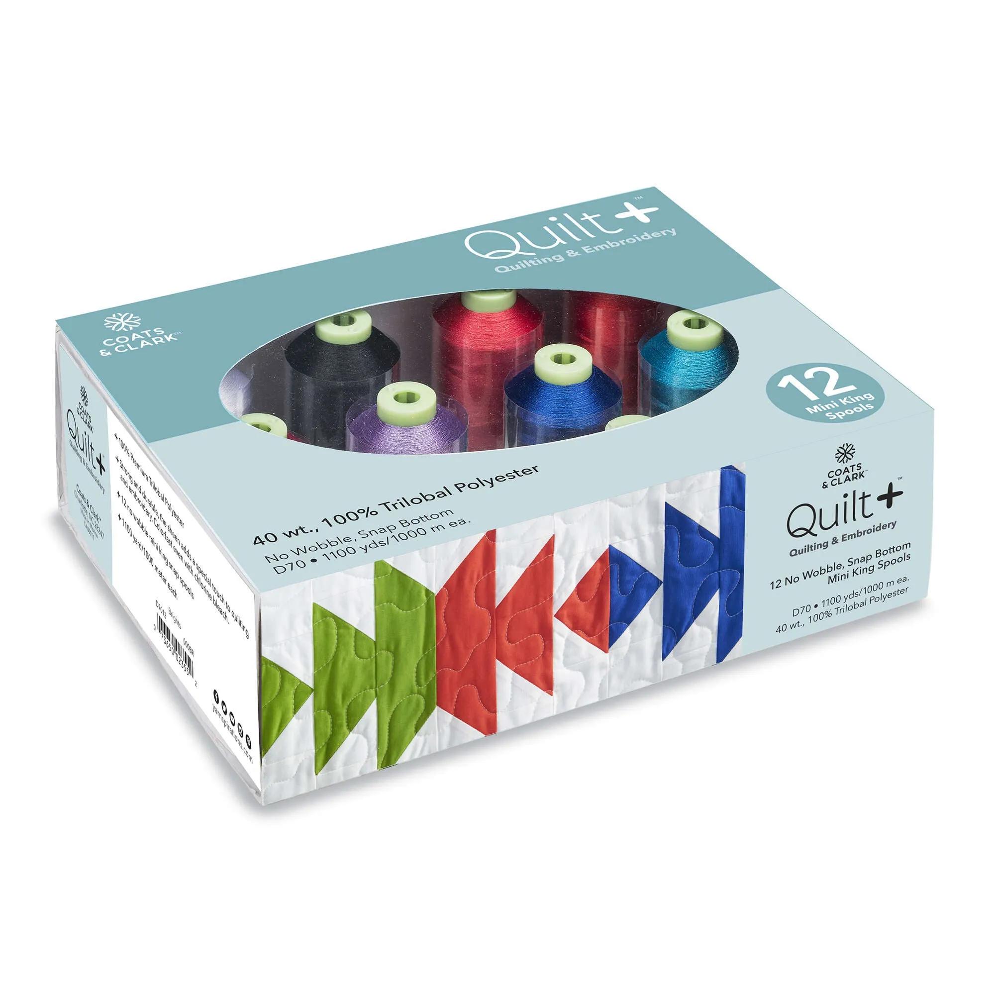 Coats & Clark Quilt   Quilting & Embroidery Thread 12 Spool Set  - Clearance items