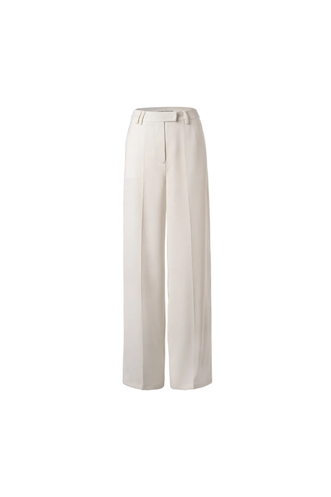 Drape feel thin pants | White pants | Commuter pants