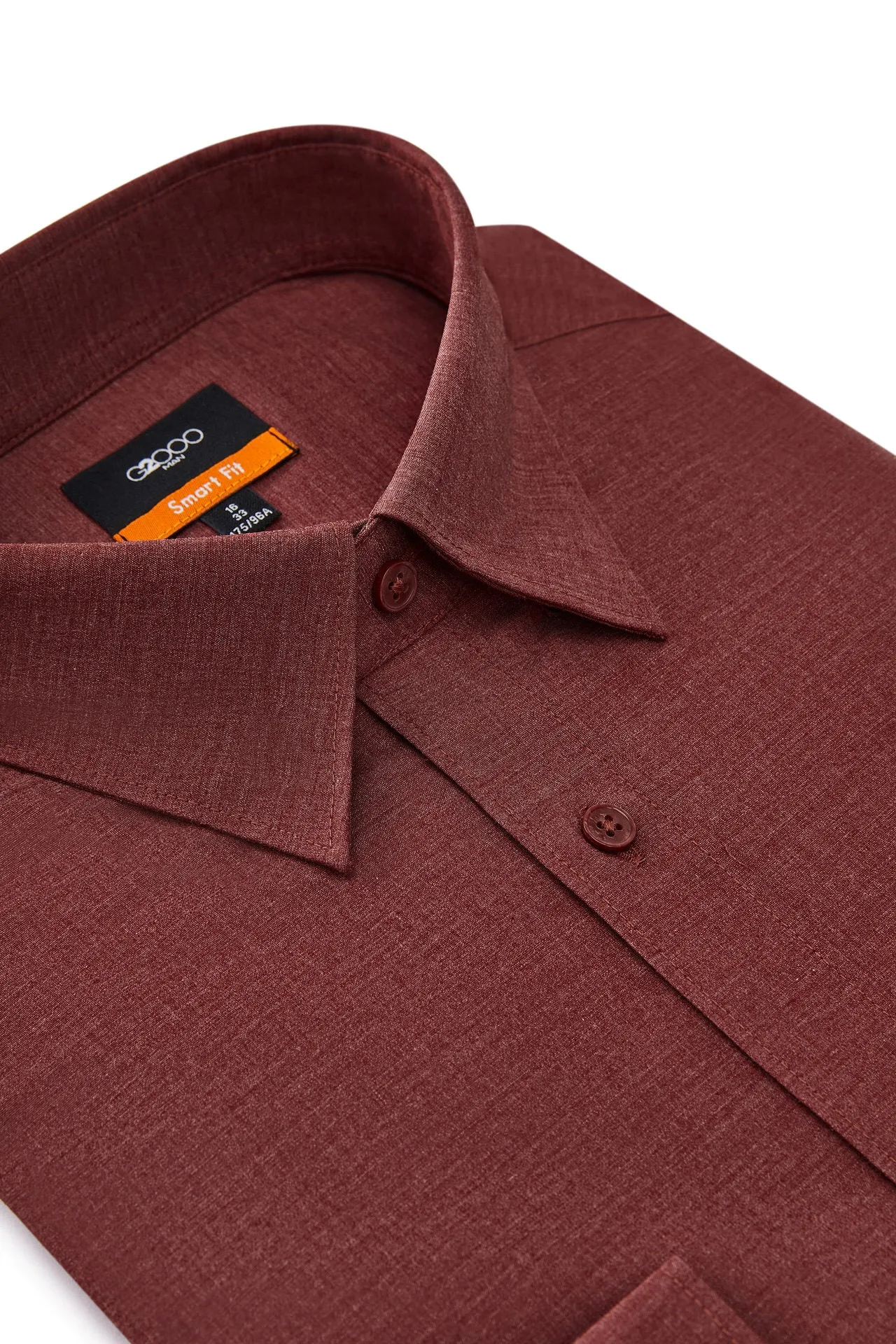 Easy Care Stretch Poplin Shirt in Smart Fit Classic Collar