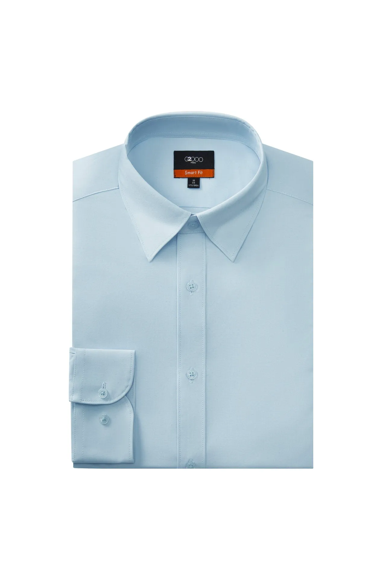 Easy Care Stretch Poplin Shirt in Smart Fit Classic Collar