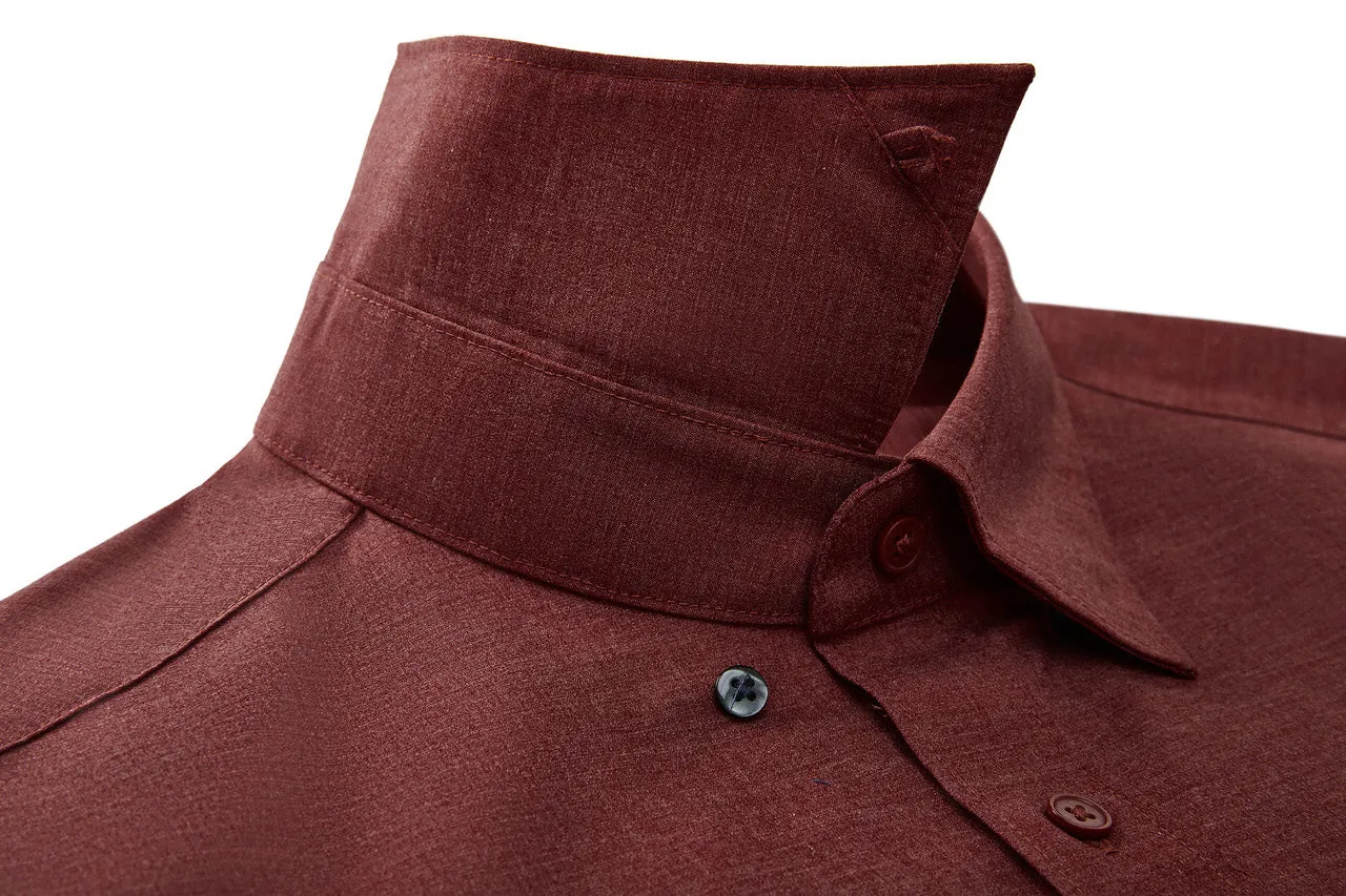 Easy Care Stretch Poplin Shirt in Smart Fit Classic Collar