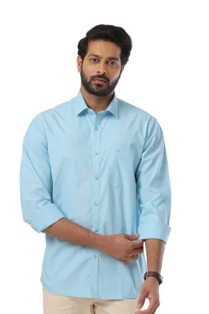 Fila - Sky Blue Formal Shirts For Men | Ariser