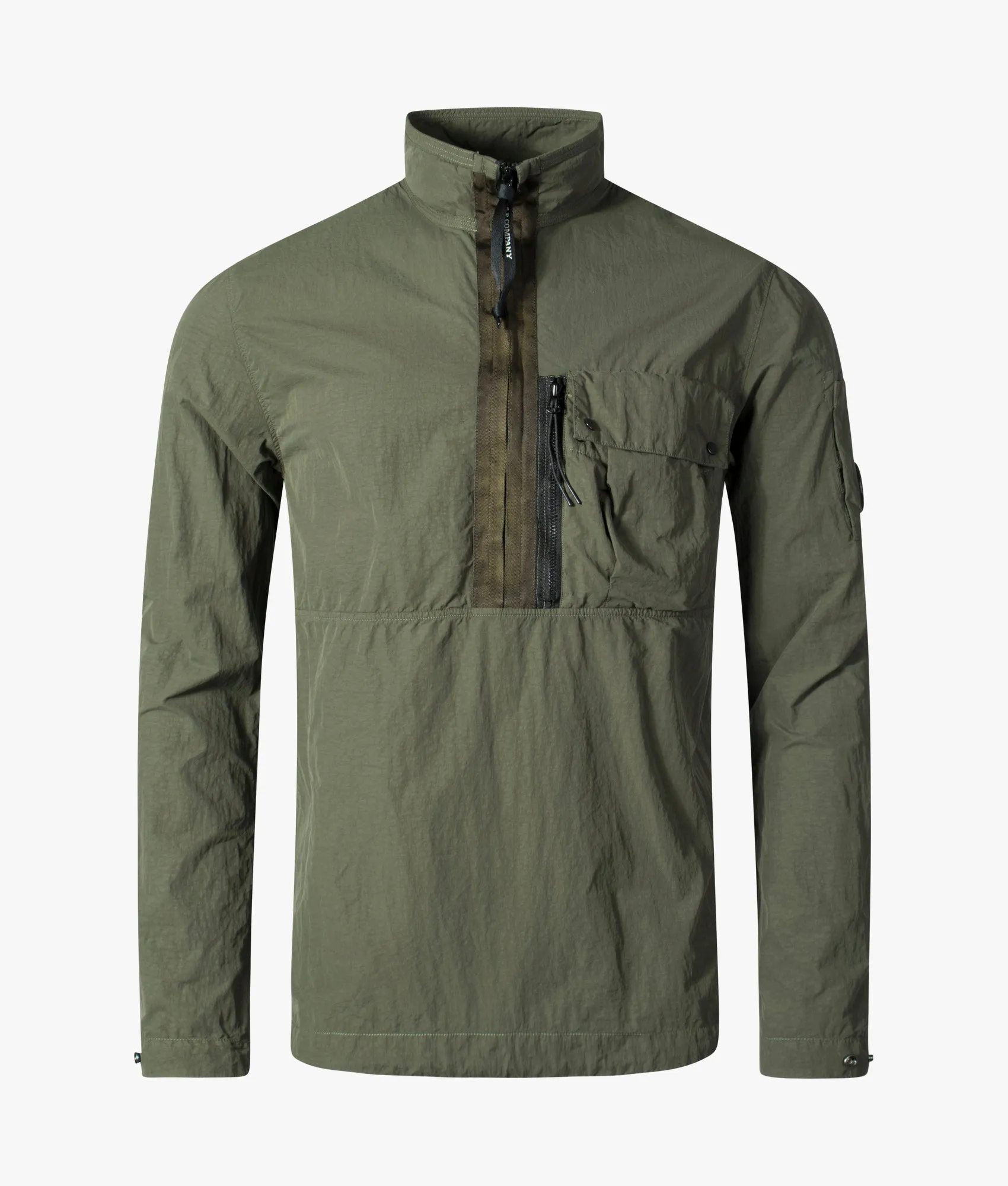 Flatt Nylon Quarter Zip Through Overshirt