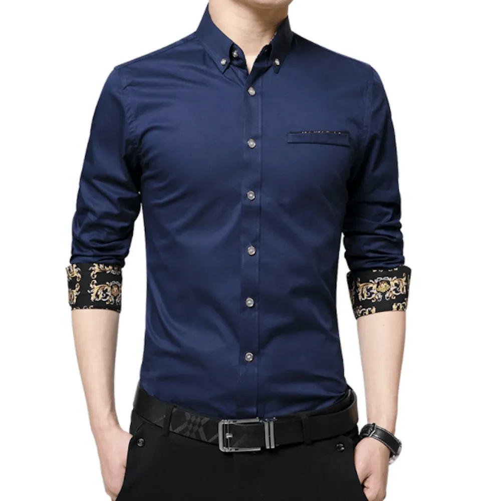 Floral Detail Long Sleeve Shirt