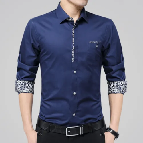 Floral Detail Long Sleeve Shirt