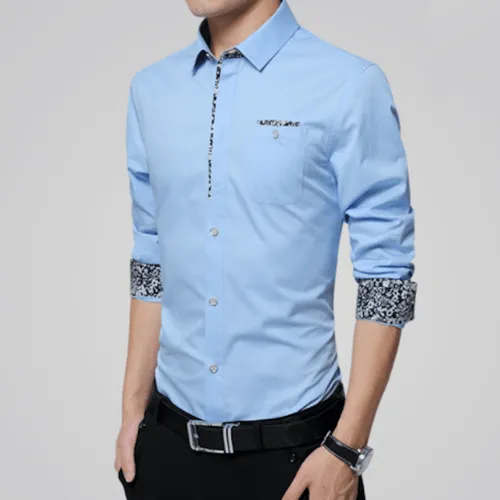 Floral Detail Long Sleeve Shirt