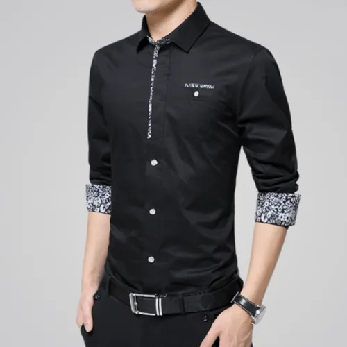 Floral Detail Long Sleeve Shirt