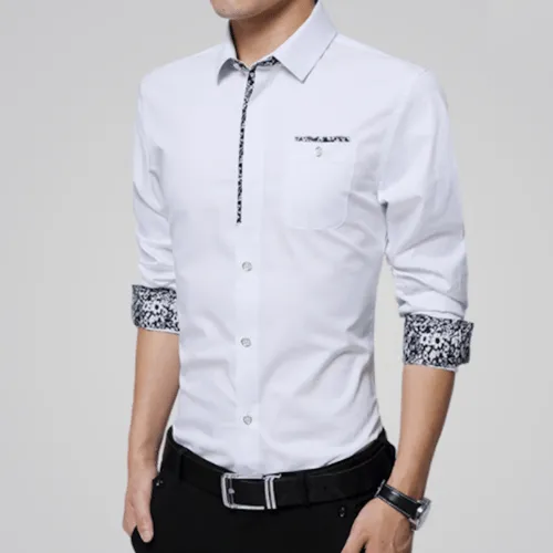 Floral Detail Long Sleeve Shirt