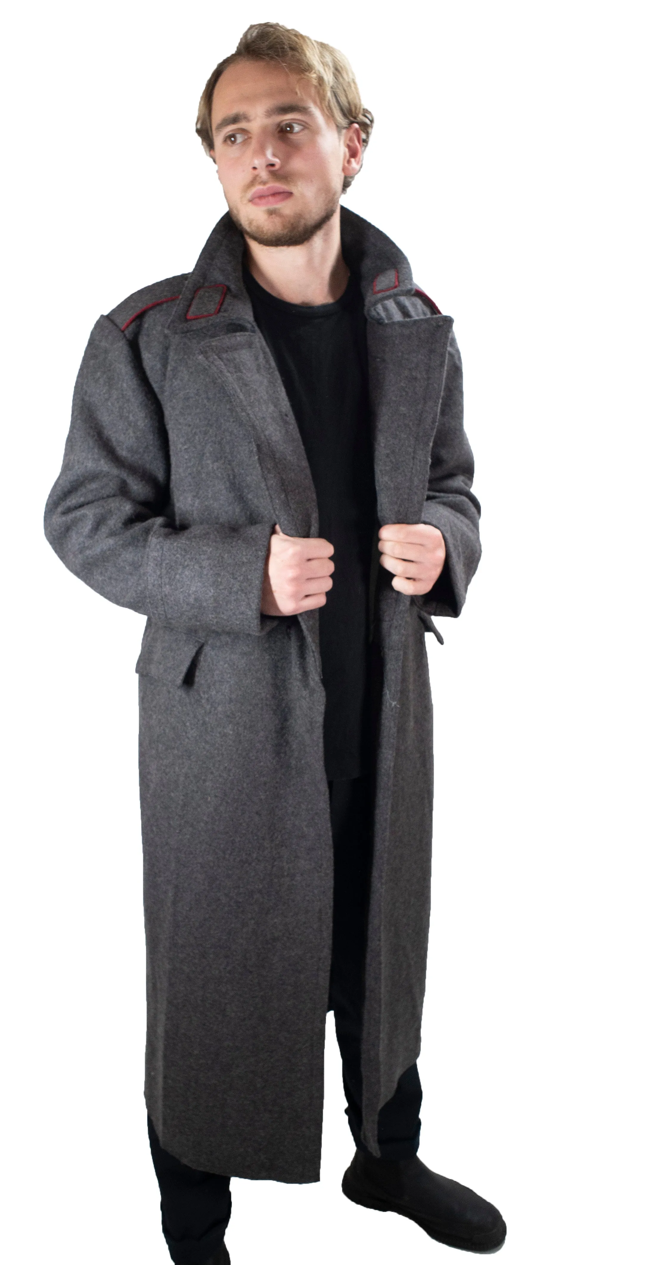 Grey Wool Greatcoat - Vintage Eastern Bloc era