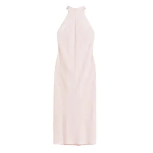 H&M Open-backed Satin dress, light pink