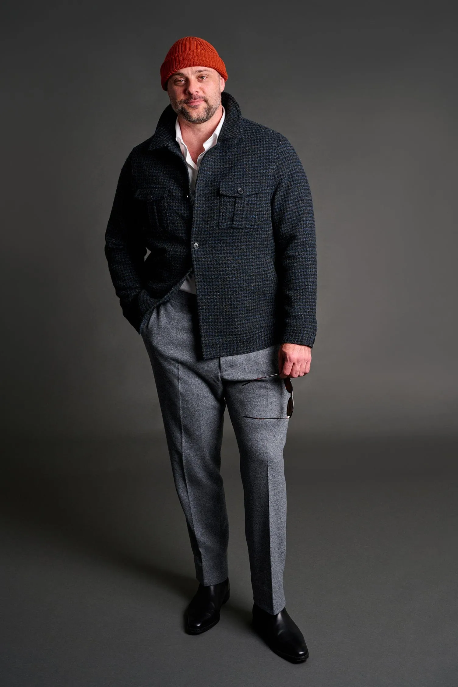 Harris Tweed Trucker Jacket