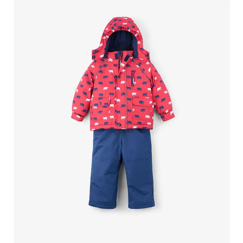 Hatley Polar Bear Silhouettes Baby Snowsuit Set