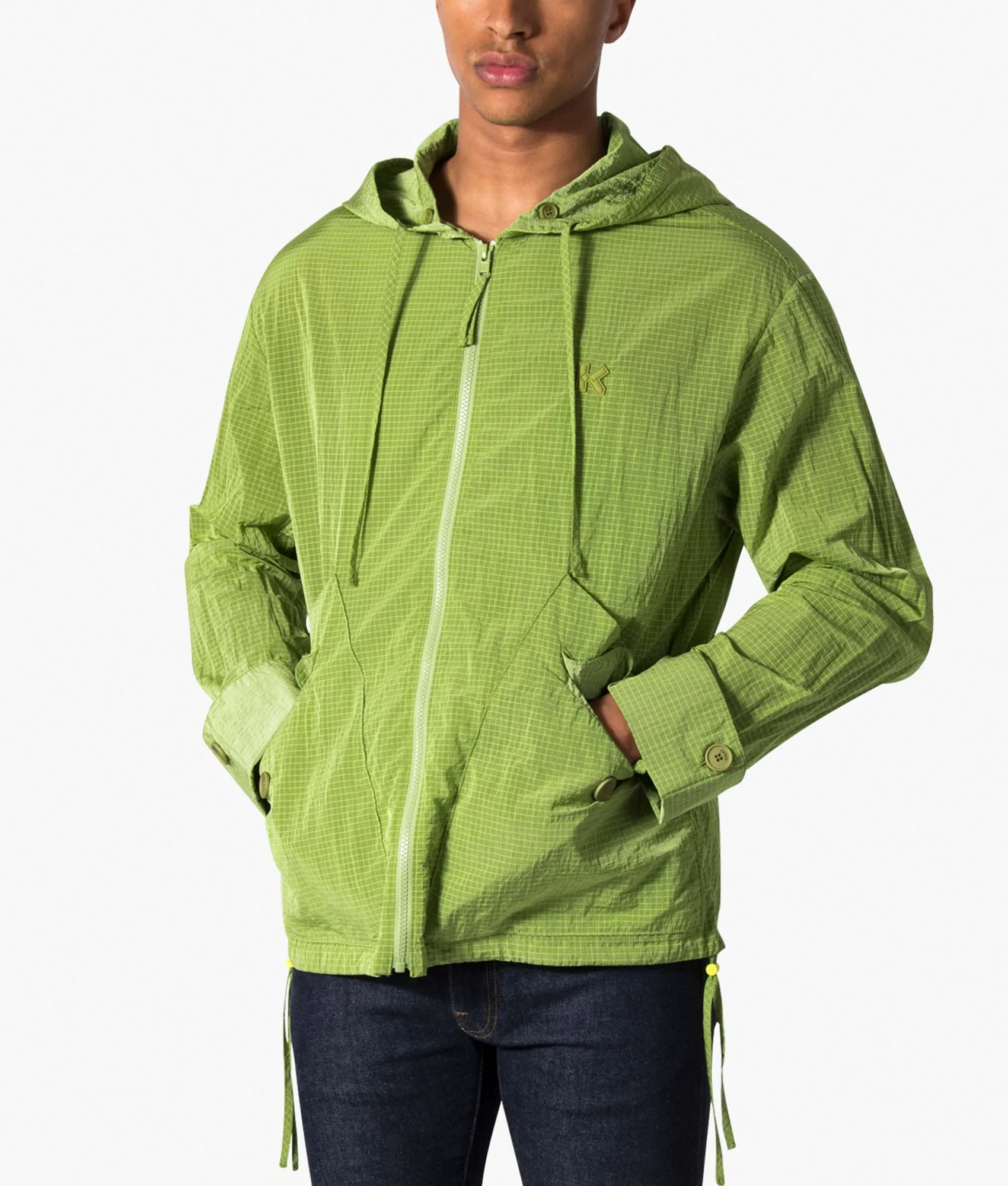 Hooded Blouson Jacket