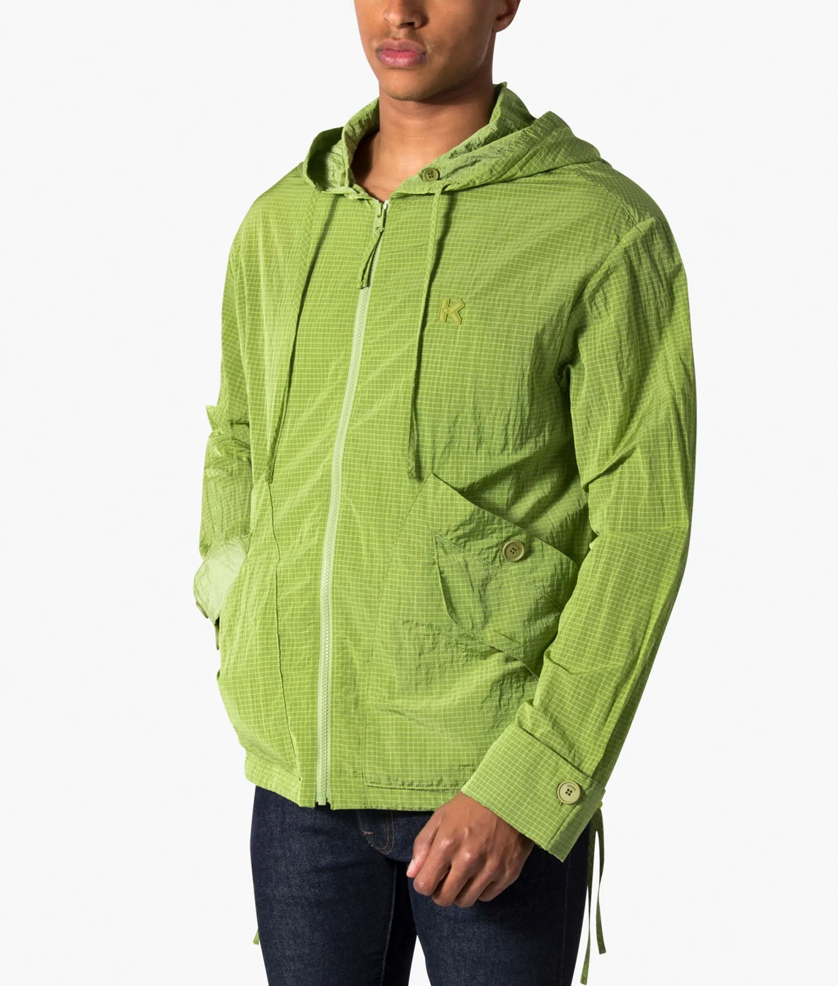 Hooded Blouson Jacket