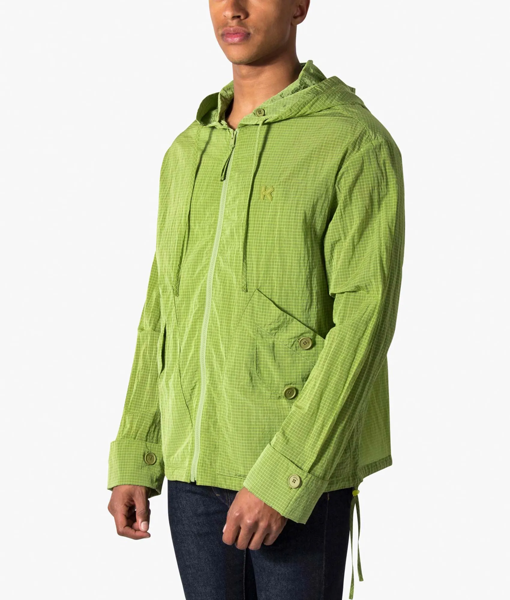 Hooded Blouson Jacket