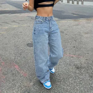 Hop Jeans Women Casual High Waist Jogger Spring Summer Loose Outdoor Twill Sweat Sport Pant Hip Pants