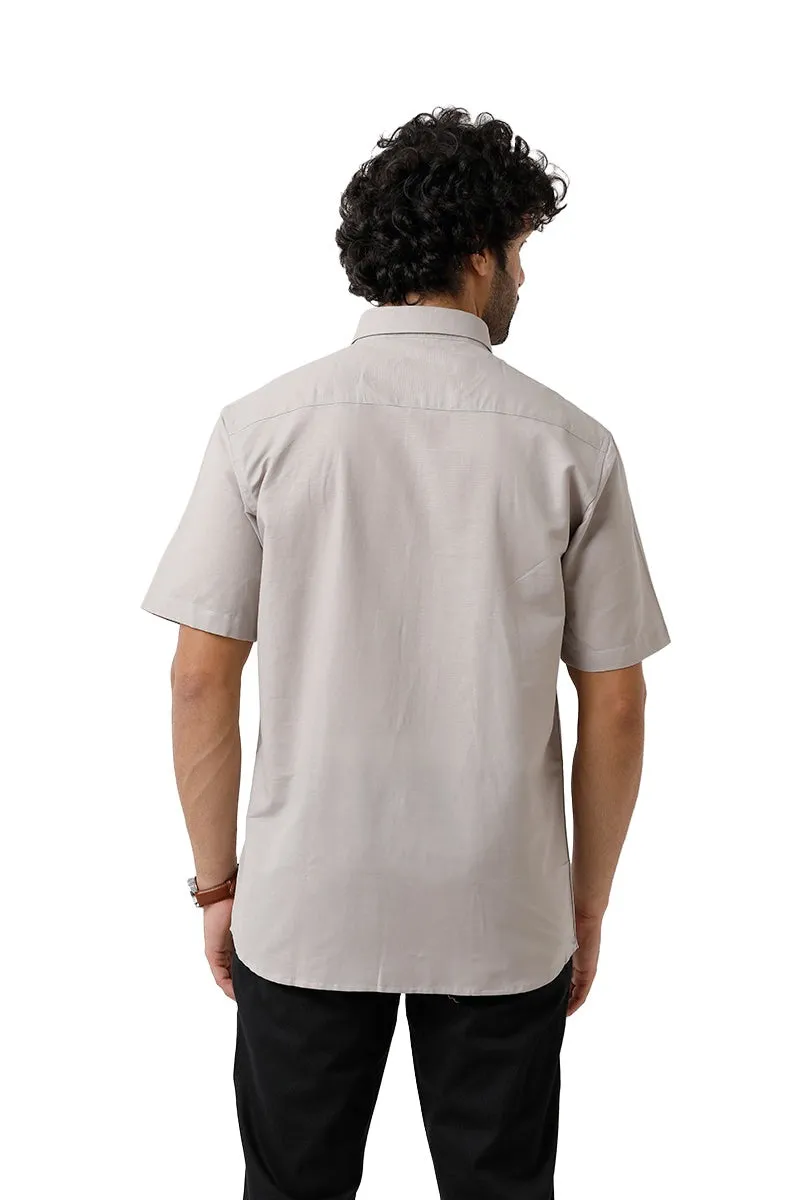 Jute Classic - Light Gray Formal Shirt For Men | Ariser