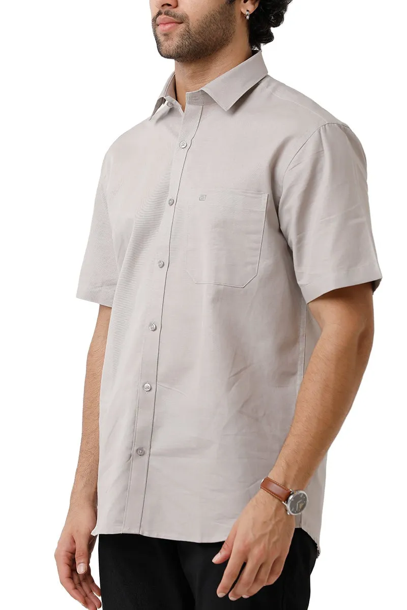 Jute Classic - Light Gray Formal Shirt For Men | Ariser