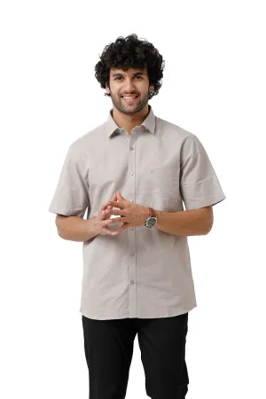 Jute Classic - Light Gray Formal Shirt For Men | Ariser