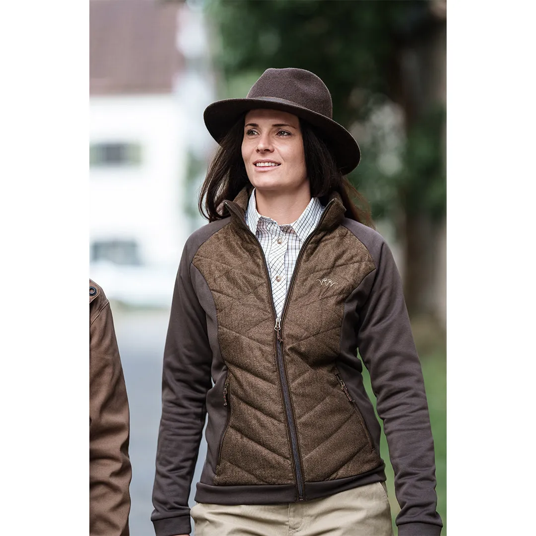 Kora Ladies Fleece Jacket - Dark Brown by Blaser