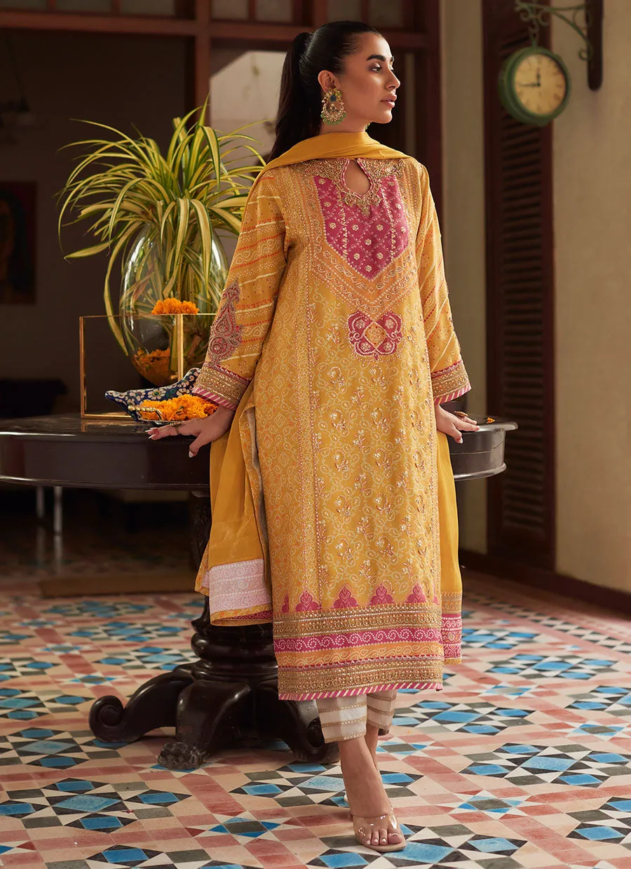 Lita Saffron Kurta and Dupatta