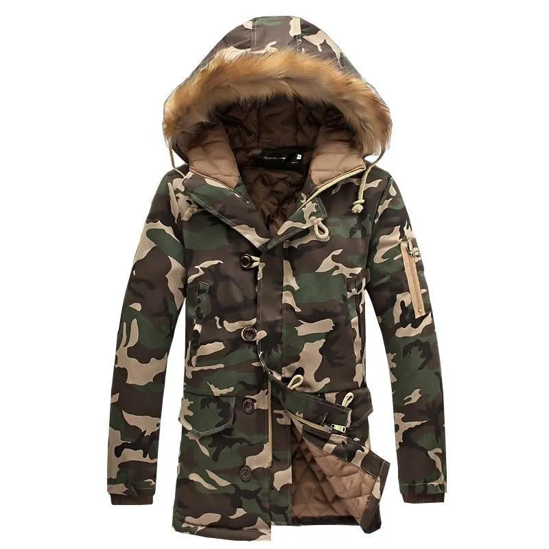 Luxury Camouflage Winter Parka/Down Jacket