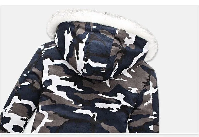 Luxury Camouflage Winter Parka/Down Jacket