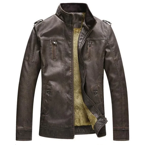 Luxury Fur Lined Leather Jacket