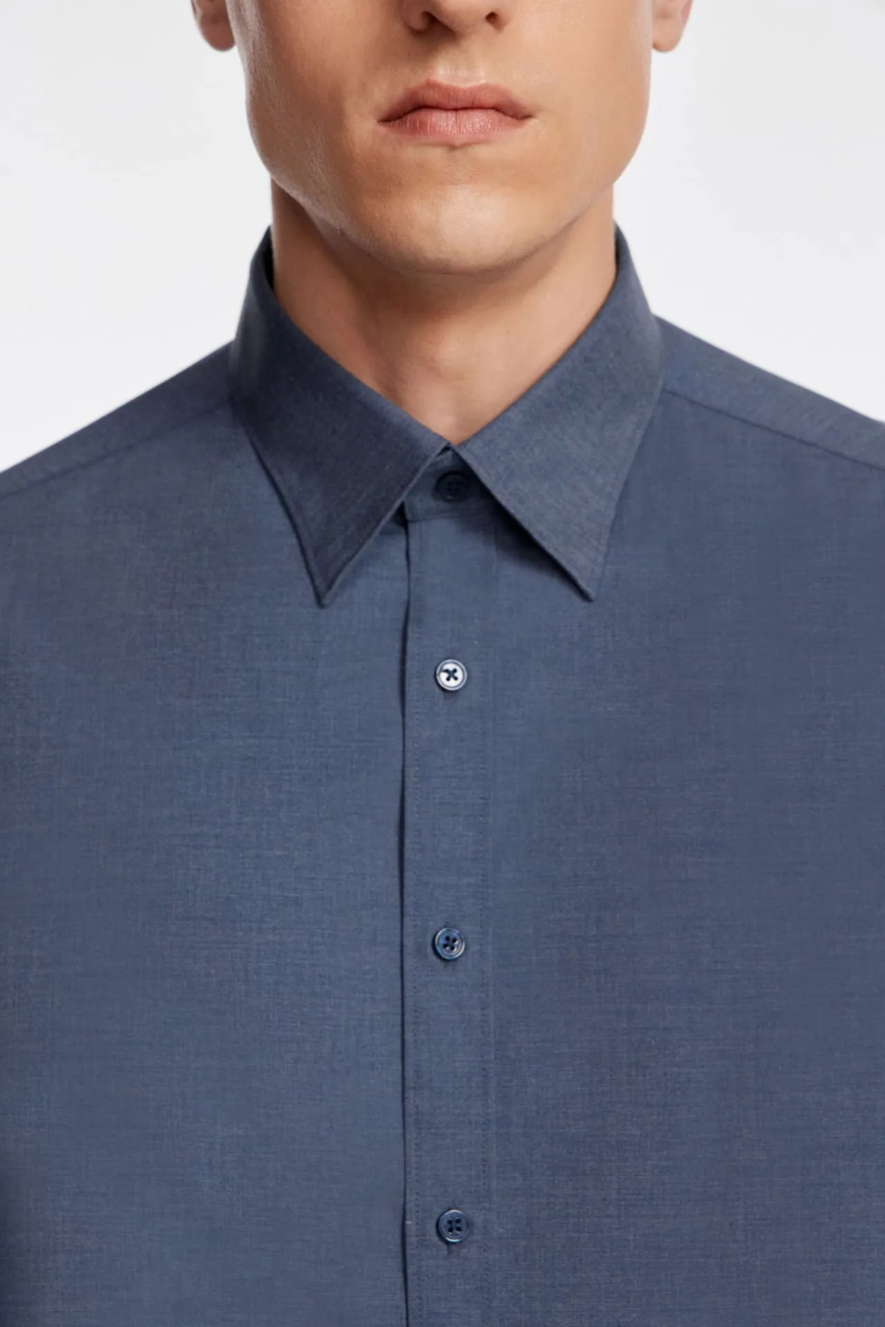 Non-Iron Easy Care Smart Fit Poplin Shirt