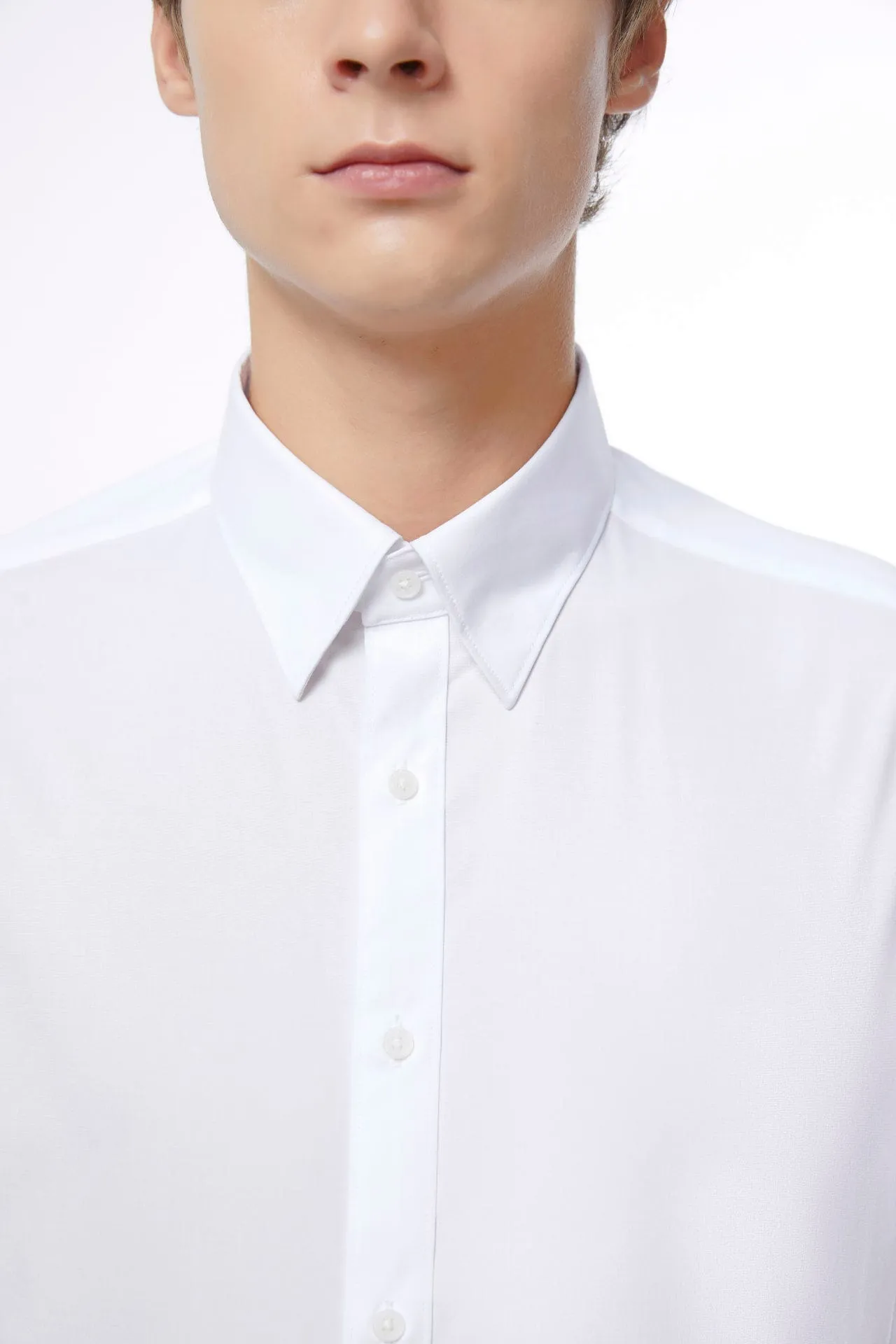 Non-Iron Easy Care Smart Fit Poplin Shirt