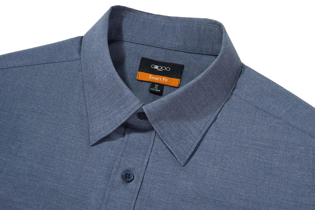 Non-Iron Easy Care Smart Fit Poplin Shirt