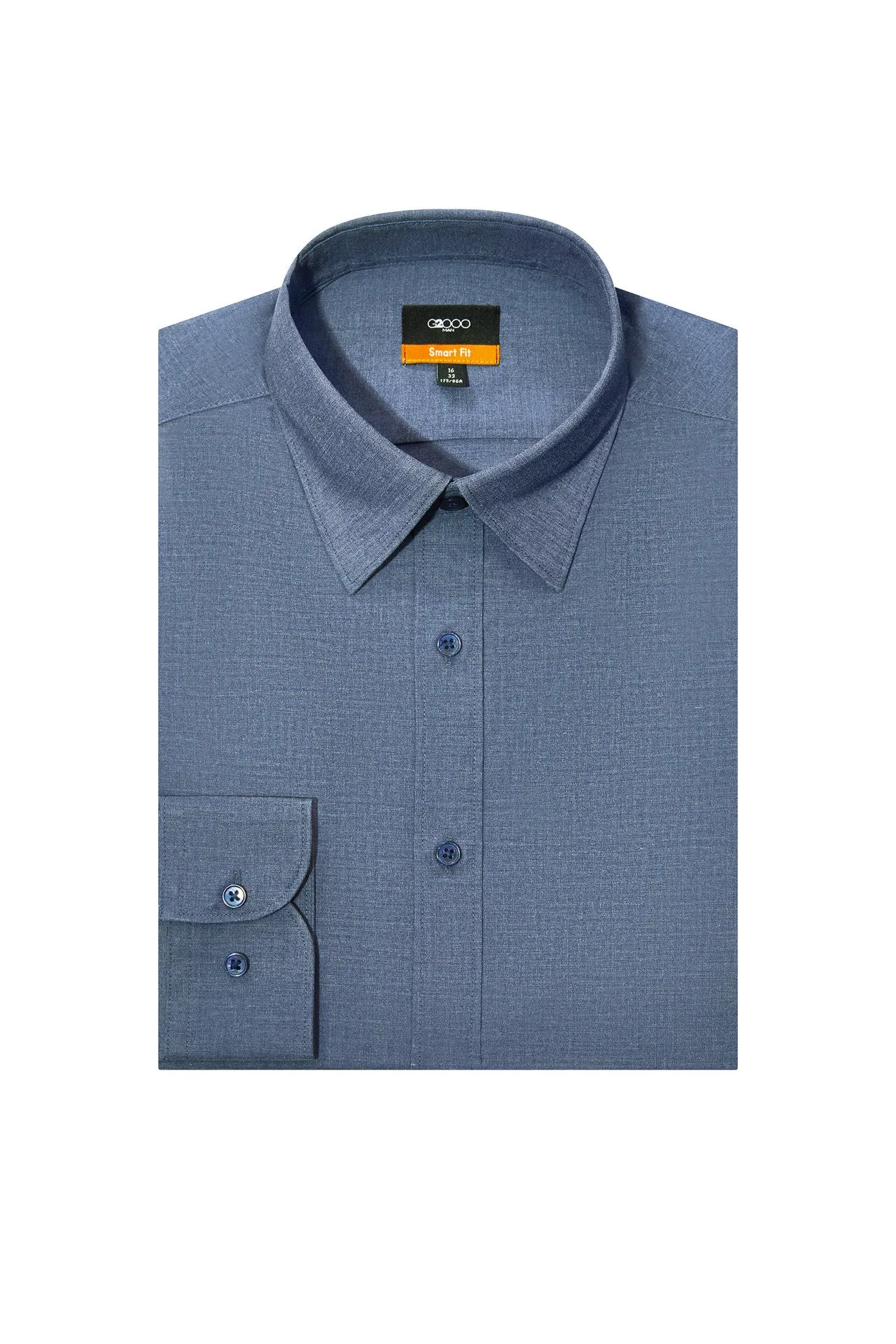 Non-Iron Easy Care Smart Fit Poplin Shirt