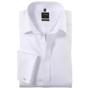 Olymp - White Shirt, Modern Fit, Twill Dress Shirt