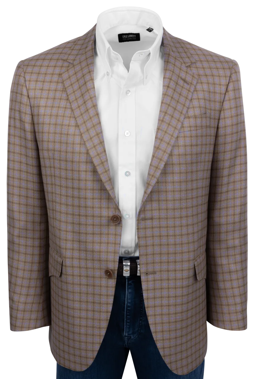 Pinto Ranch Tan Plaid Sport Coat