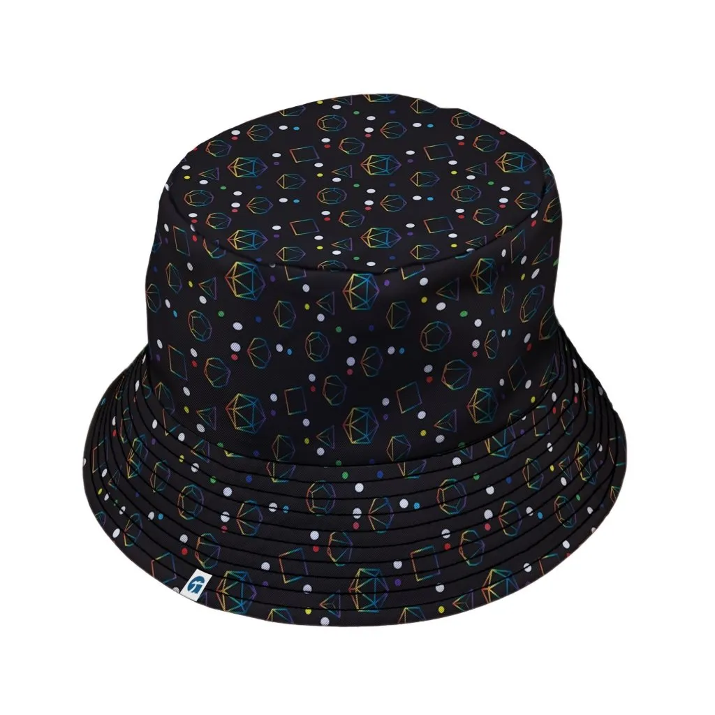 Rainbow LGBTQ  Pride DND Dice Bucket Hat