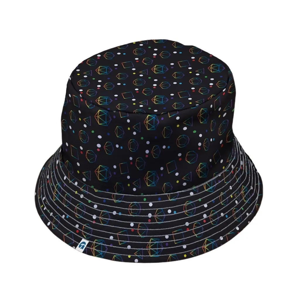 Rainbow LGBTQ  Pride DND Dice Bucket Hat