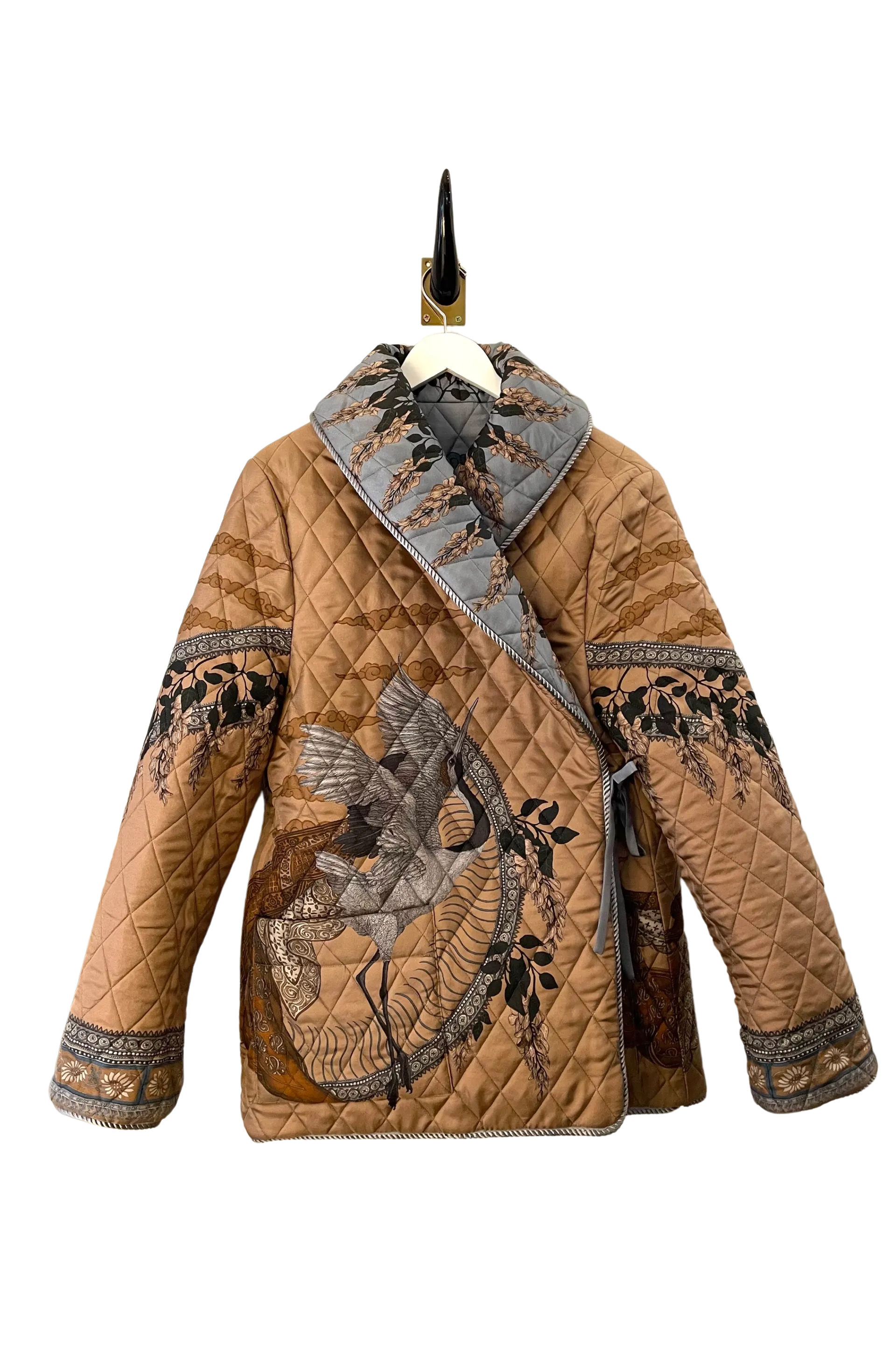 Sabina Savage "The Song Deer" Quilted Jacket Coal