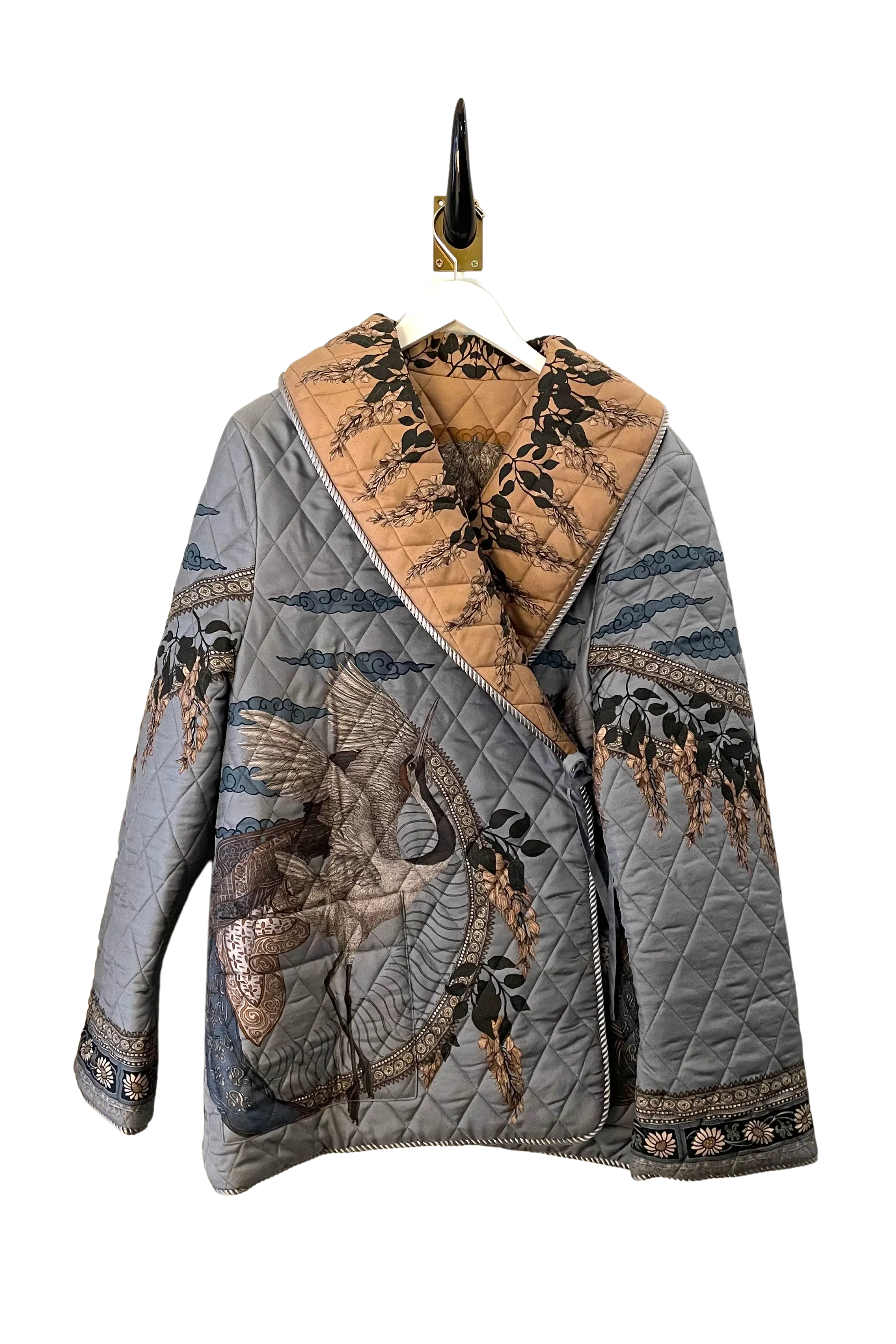 Sabina Savage "The Song Deer" Quilted Jacket Coal