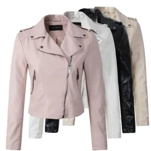 Smooth Biker Leather Jacket