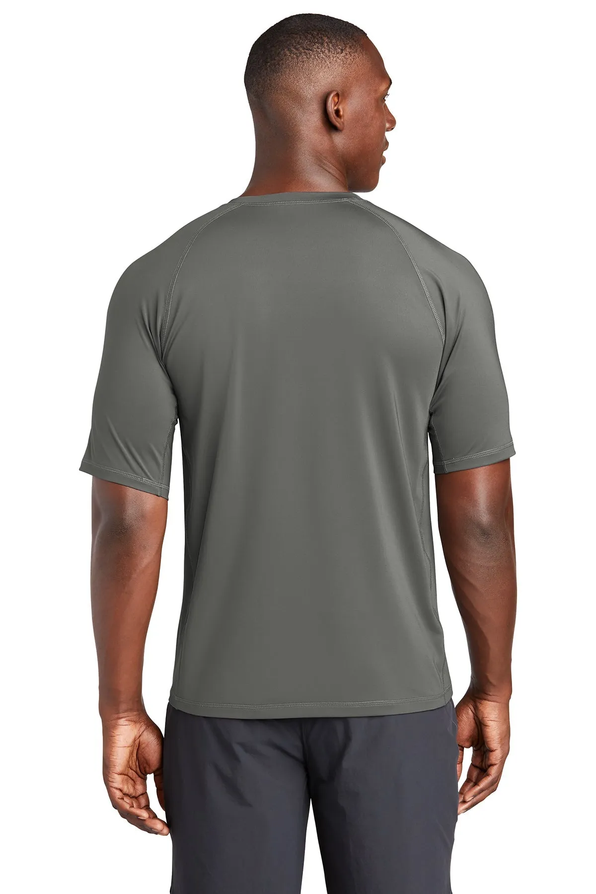 Sport-Tek Rashguard Branded Tee's, Dark SmokeGrey