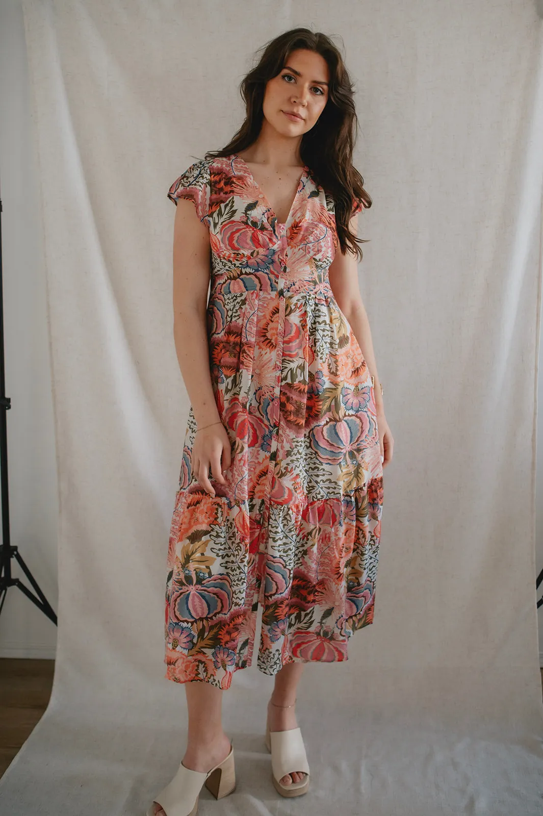 The Bryony Floral Midi Dress