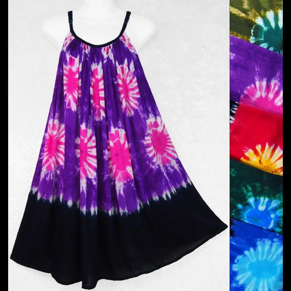 Tie-Dye Suns Parachute Dress